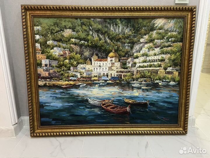 Картина холст масло италия