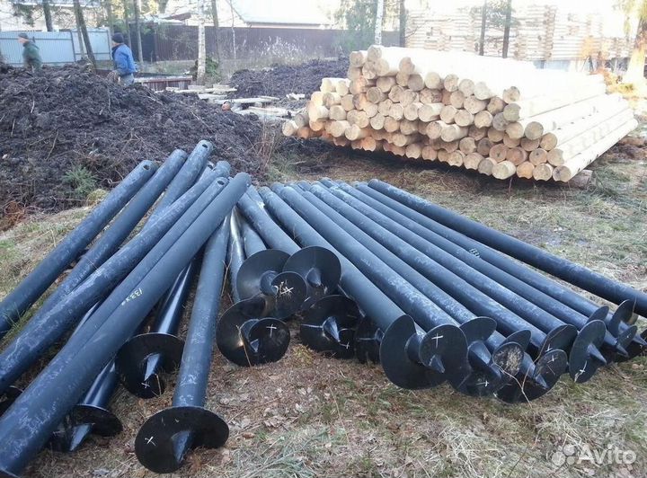 Монтаж Винтовых сваи