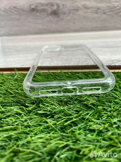 Чехол силиконовый усиленный для iPhone 11 прозрачн