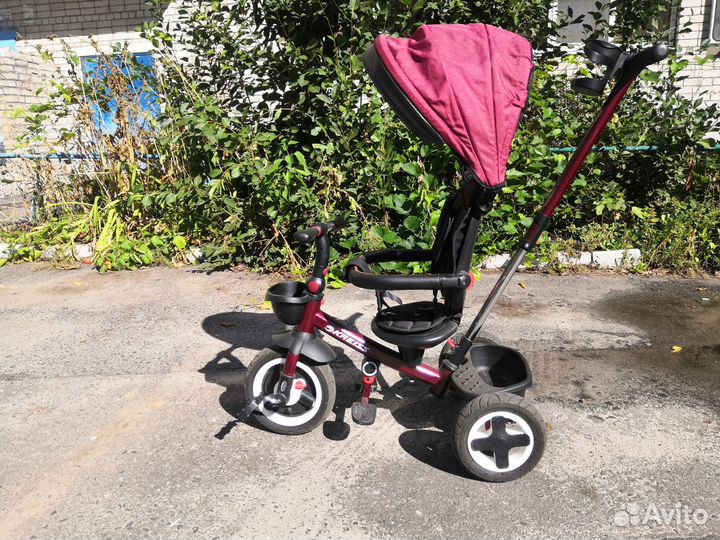 Детский велосипед с родительской ручкой