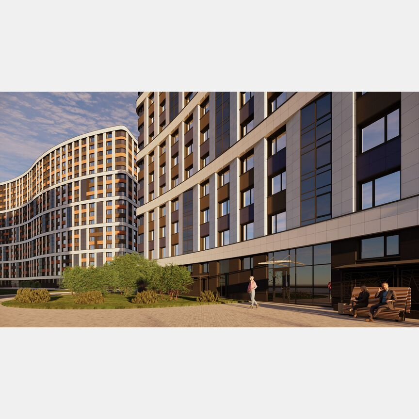 2-к. квартира, 45,3 м², 10/18 эт.