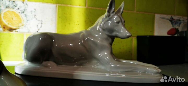 Статуэтки фарфоровые СССР лфз Тигр и Собаки