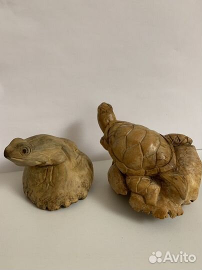 Фигурки животных лягушка и черепаха Мальдивы Бали