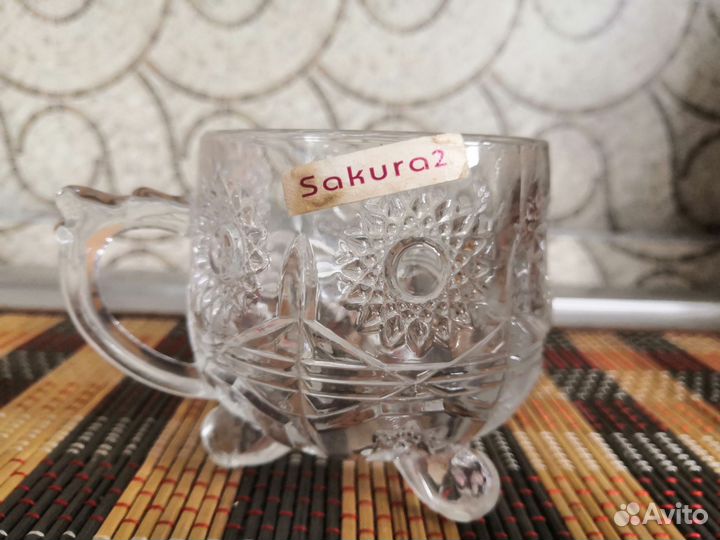Чашки хрустальные