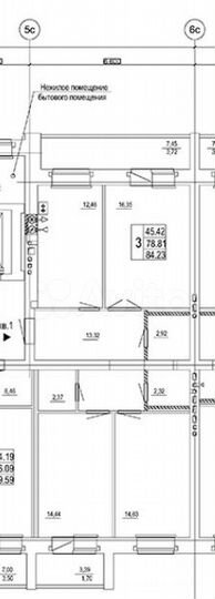 3-к. квартира, 84,3 м², 5/10 эт.