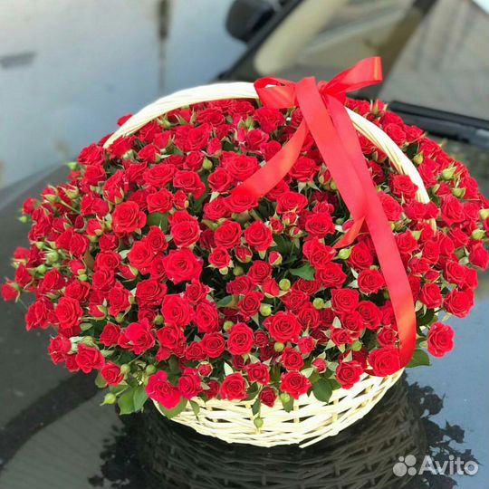 Цветы Букет кустовые розы Доставка 24/7