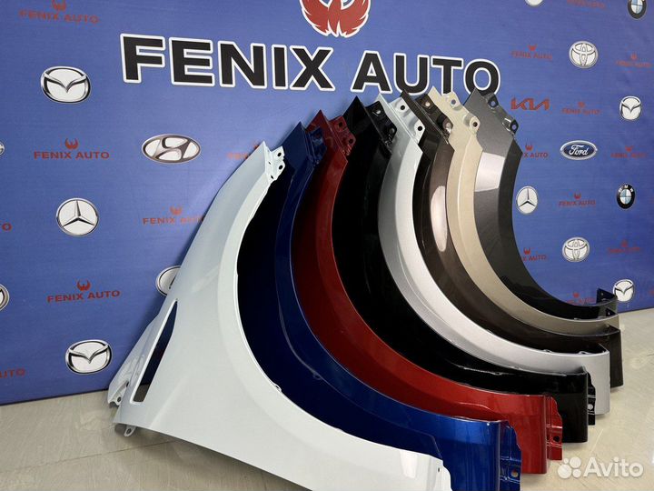 Крылья крашеные Киа Рио 3 (2011-2017 ) год