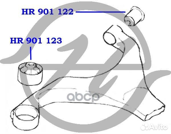 Сайлентблок нижнего рычага передней подвески, пере