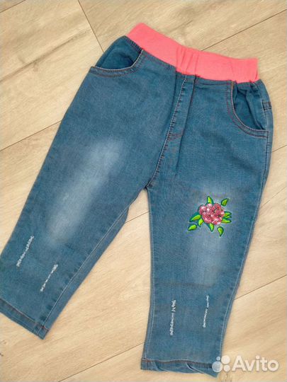 Джинсовый костюм для девочки 92