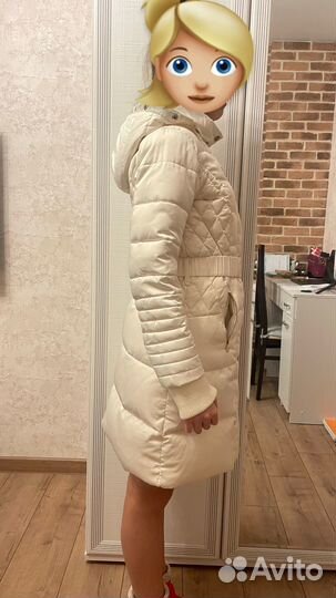 Пуховик женский длинный lime