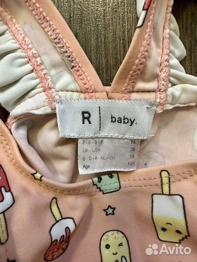 Купальник на девочку 74 и косынка