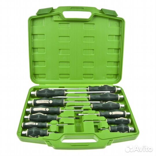 Набор отверток силовых ударных 12 предметов в кейс