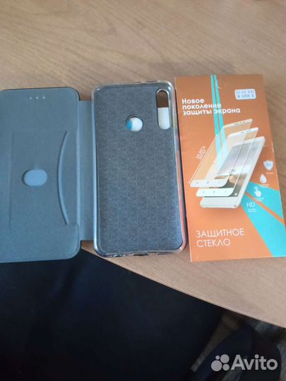 Чехол книжка, защитное стекло honor 9C
