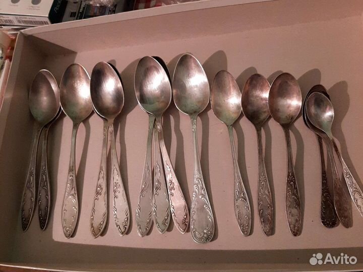 Мелхиоровие ложки СССР. позолота