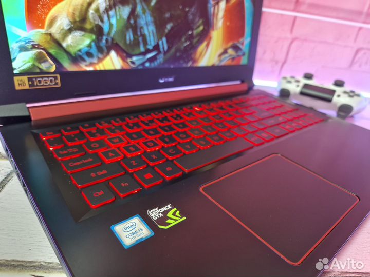 Ноутбук Acer i5 12гб SSD + HDD GTX 1050Ti IPS FHD