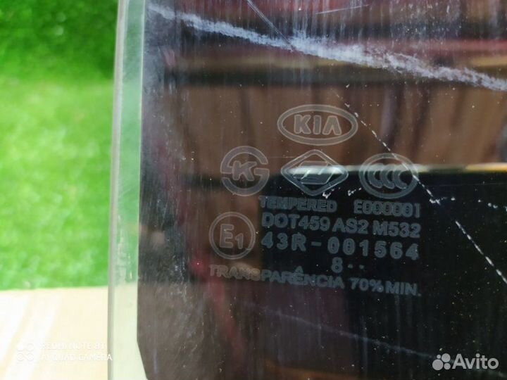Стекло двери заднее правое Kia Picanto 2 2004-2011