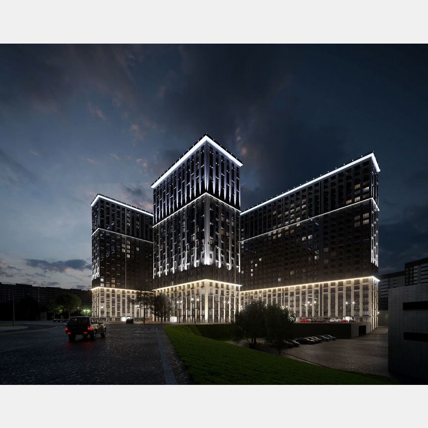 2-к. квартира, 60,2 м², 24/25 эт.