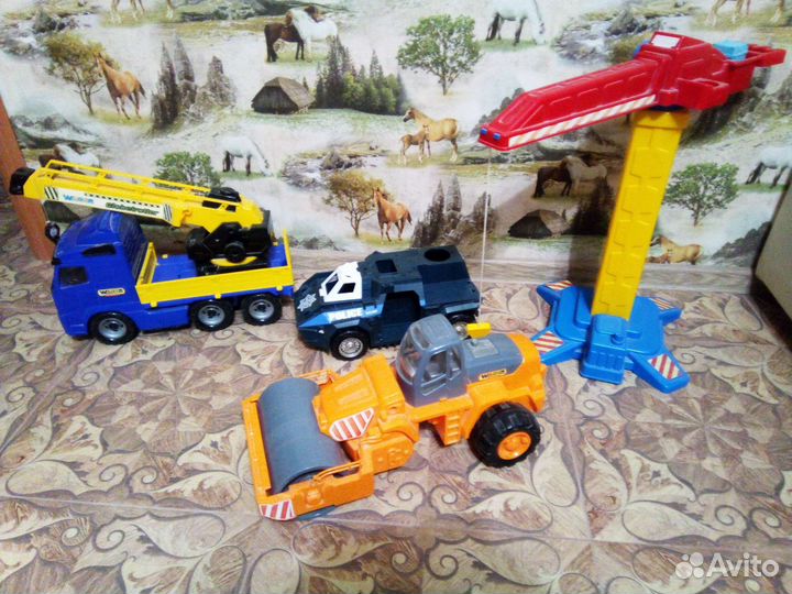 Детские игрушки машинки кран