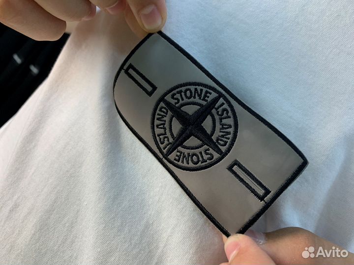 Патч Stone island термо (меняет цвет) нашивка