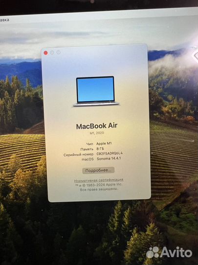 Macbook Air M1 8/256 ростест