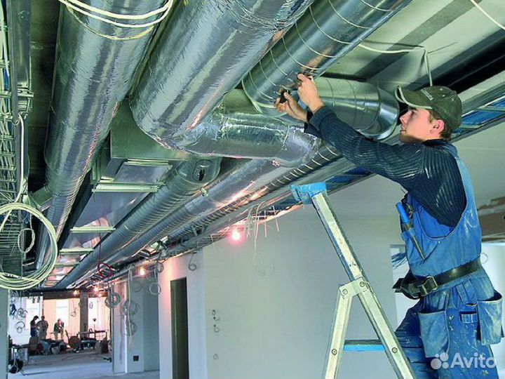 Монтаж систем вентиляции на Производстве и Кафе