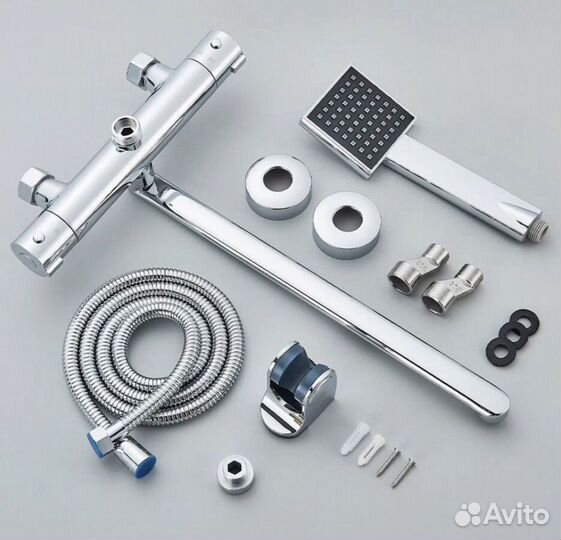 Смеситель термостат с гусаком 40 см комплект