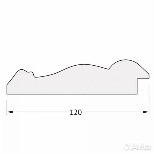 Зеркало настенное Polygon evoform в багетной раме