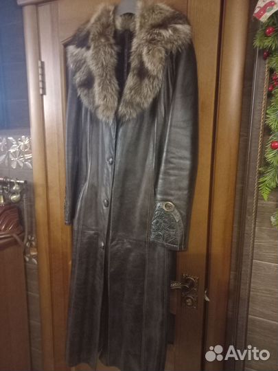 Кожаное пальто натуральная кожа