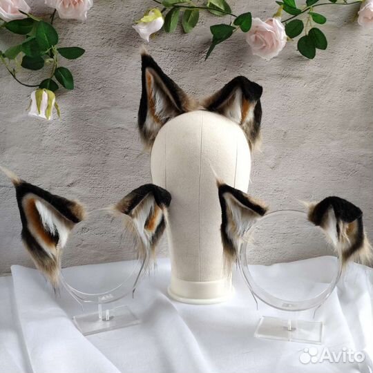 Ушки рыси / Кошачьи ушки на ободке