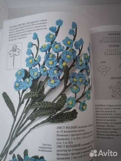 Книга Цветы, связанные крючком