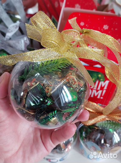 Новогодний шар чай/конфеты