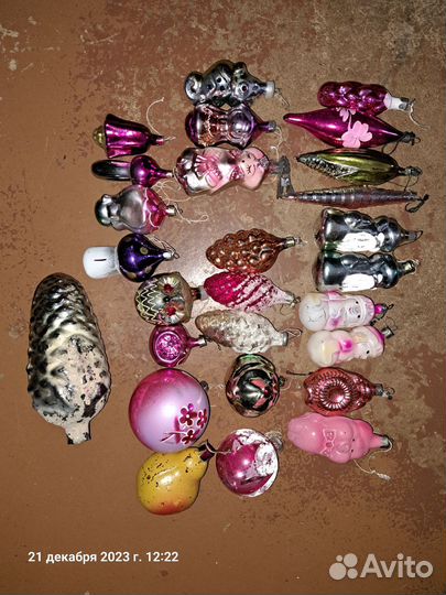 Елочные игрушки СССР одним лотом