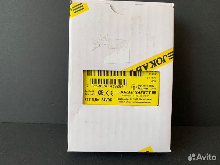 Jokab safety E1T 0,5S E1T 0,5S 24VDC новое, 1 шт