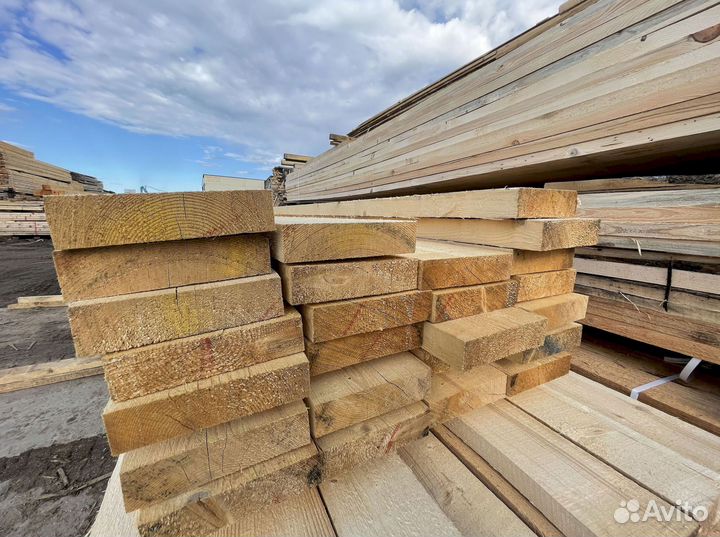 Доска обрезная 50х200х6000