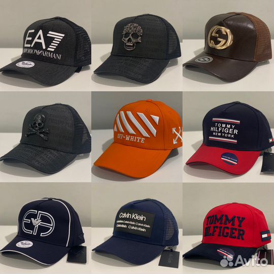 Бейсболка кепка разных брендов (premium)