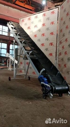 Роликовый конвейер для щебня, гравия