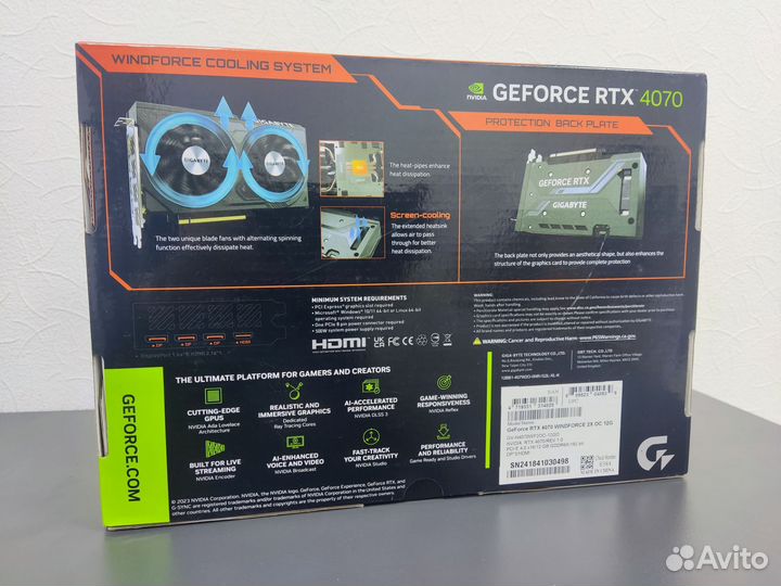 Gigabyte RTX 4070 OC 12Gb