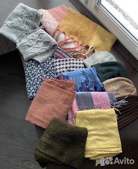 Шарфы, шапки (пакетом)