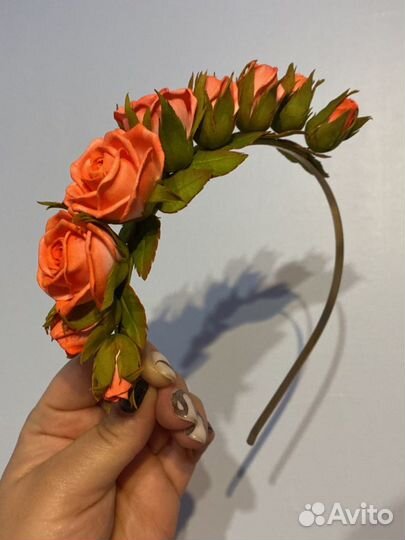 Ободок для волос ручной работы