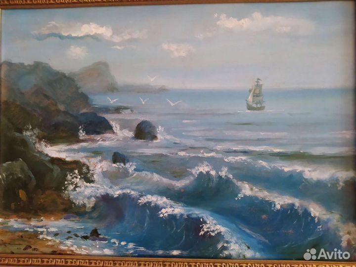 Картина маслом на грунтованом картоне