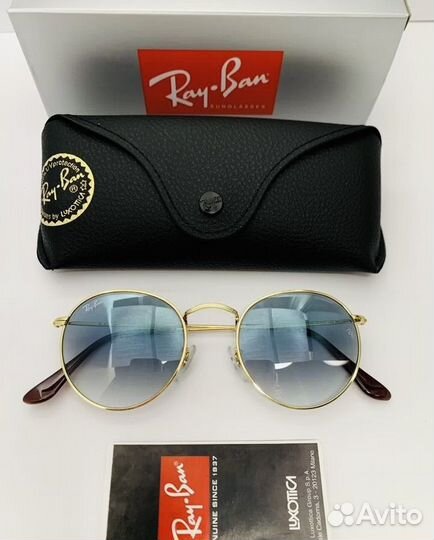 Солнцезащитные очки ray ban round metal