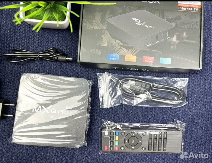 Тв приставка MXQ 4k Pro - 8 оперативки 128 диск