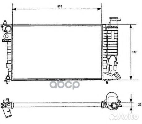 Радиатор системы охлаждения 58961 NRF