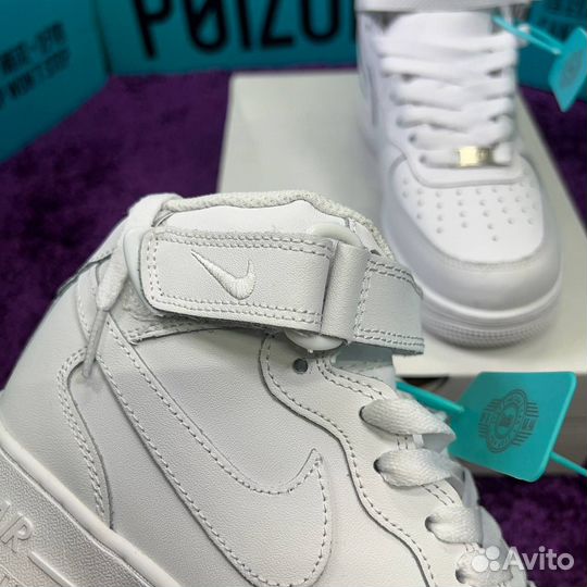 Nike Air Force 1 Mid White Оригинал