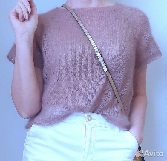 Свитер паутинка из кид мохера