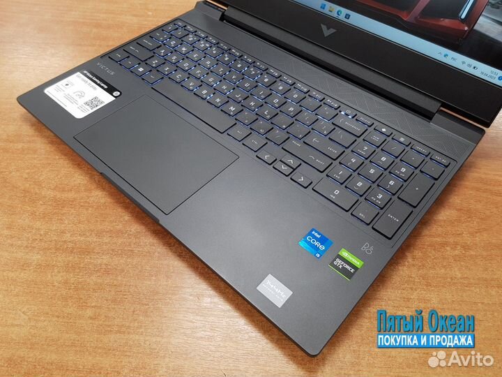 Ноутбук HP, Core i5 12450H, GTX 1650 4Gb