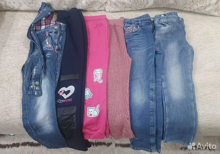 Вещи пакетом на девочку 104-116