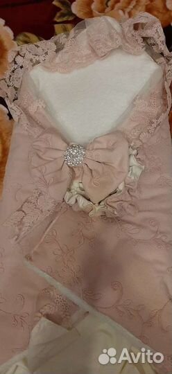 Конверт на выписку для девочки осень зима.размер 5