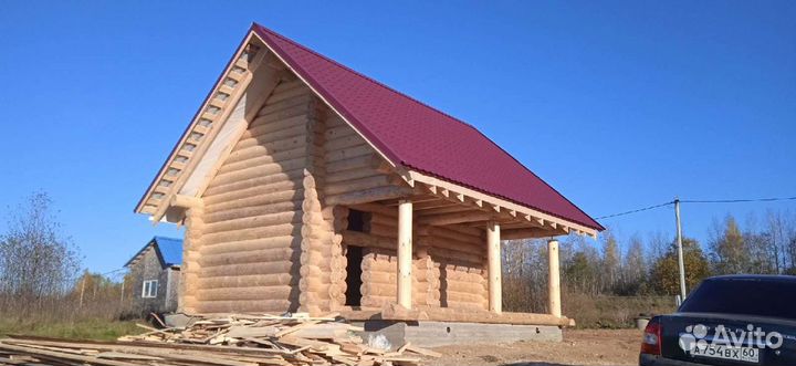 Срубы из бревна.Кровля.Отделка