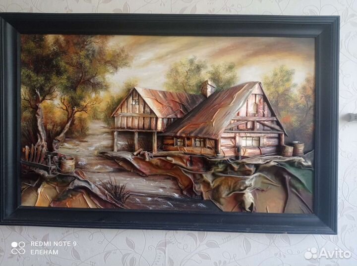 Картина 3 D кожаная. Польша